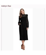 ADELYN RAE Loretta Black Crop Lace Culotte Jumpsuit size S - $60.46