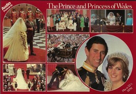 Vintage Audio Postcard from 1981 commemorating the wedding of Prince Cha... - $7.50