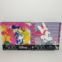 2 Disney 500 Piece Jigsaw Puzzles Bundle Minnie Mouse 11 x 14 Inch - $15.83