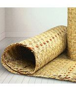 Petate Tule Rush Straw Rug Handwoven Palm Organic floor bed bedroll mat ... - $148.45