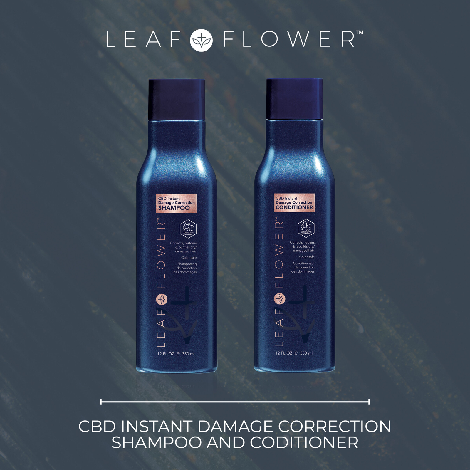 LEAF & FLOWER Instant Damage Correction Conditioner, Liter Shampoo