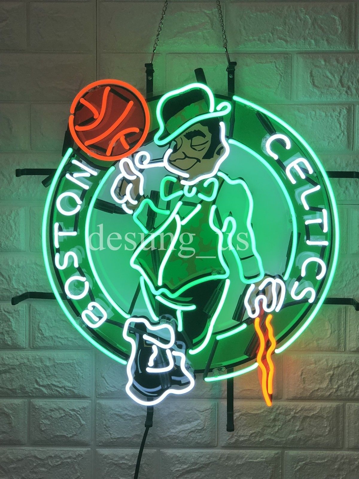 New Boston Celtics Logo Neon Sign 22" with HD Vivid Printing Technology