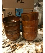 Handmade Wood Bowl, Mug, for Rice, Soup, Dip, Coffee, Tea, Decoration (4... - $59.99