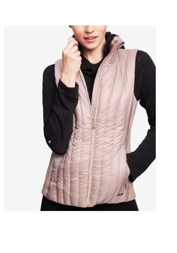 L Size: M NEW Women/'s Colorblocked Quilted Charcoal Gray Jacket Ideology
