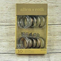 Allen + Roth 10 Pack Curtain Rod Clip Rings Oil-Rubbed Bronze Finish Hom... - $24.62