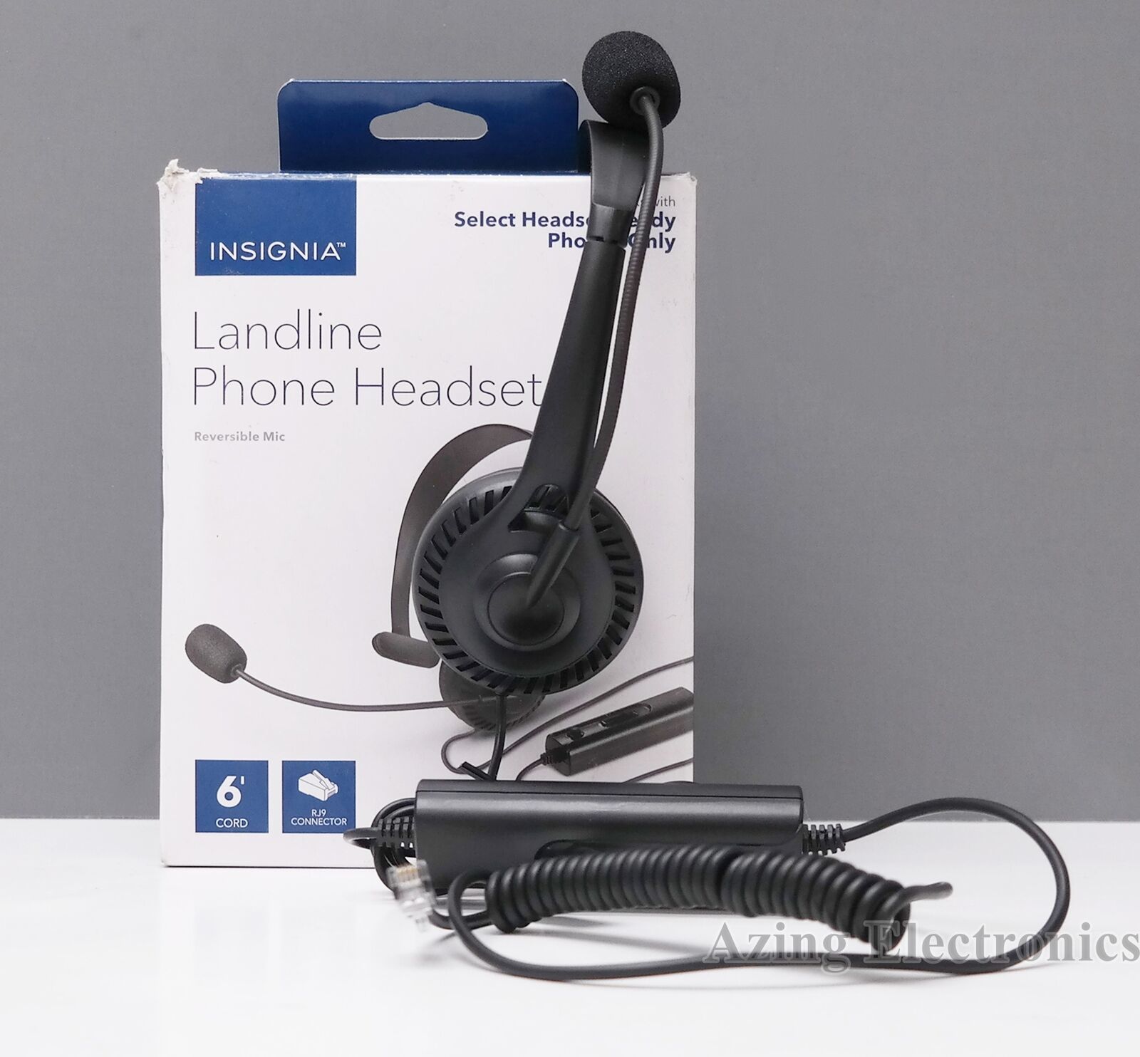 Insignia Landline Phone HandsFree Headset Black NSMCHMRJ9P2 Headsets