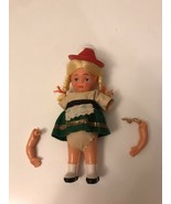 Hard Plastic 6 inch 1950&#39;s  Doll AS SHOWN - $9.50