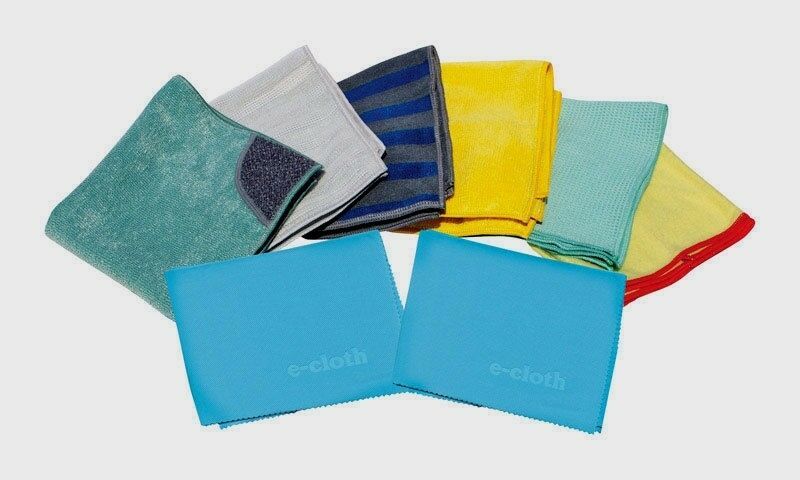 E-CLOTH 8 pc HOME CLEANING SET Multi Room & Surface Cloths Value Pack REUSABLE!!