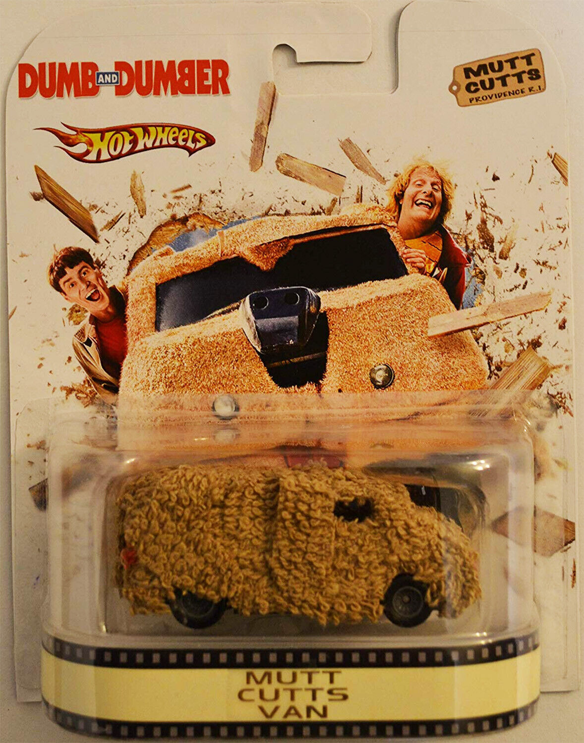 Custom Hot Wheels Mutt Cutts Van Retro Dumb & Dumber w/ Real Rider