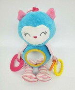 10&quot; Carters Baby OWL Plush Lovey Rattle &amp; Activity Toy Clip On Stroller ... - $14.99