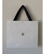 New MONCLER White Embossed Paper Gift Shopping Bag Medium 14.0&quot;x12.5&quot;x4.75&quot; - $29.09