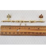 1 Pcs Dollhouse Miniature Curtain Rod Brass Adjustable 1:12 Scale - DL - $26.00