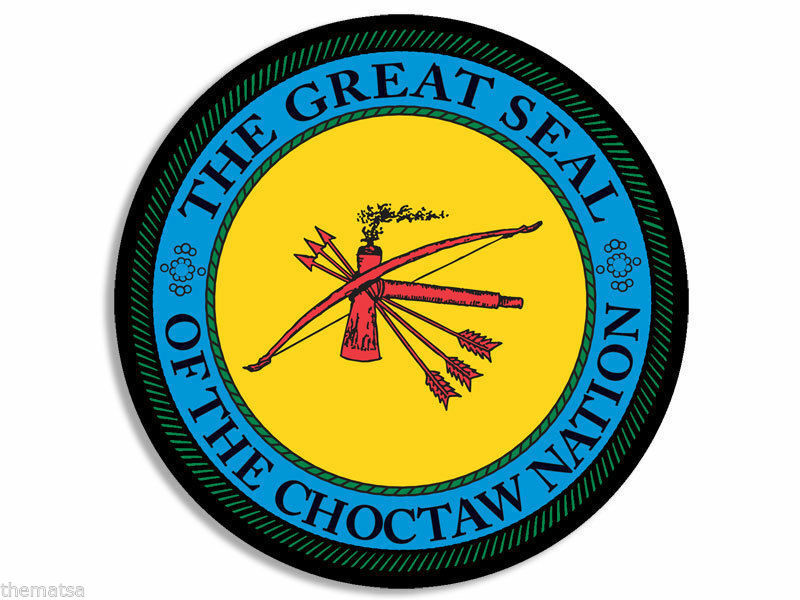 THE GREAT SEAL OF THE CHOCTAW NATION 4" HELMET CAR STICKER DECAL MADE IN USA Decals & Stickers