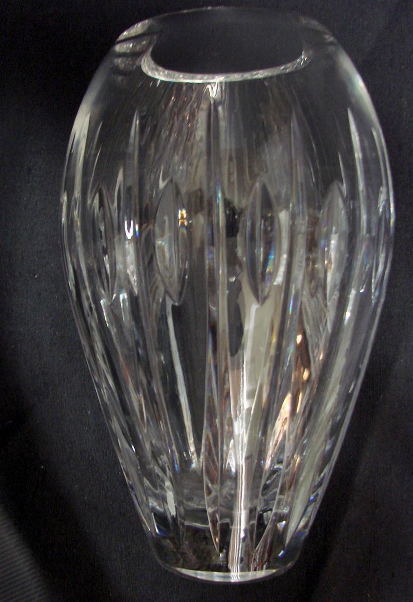 Waterford Leaded Marquis Crystal 8 1/2 Inch Vase Marquis by Waterford