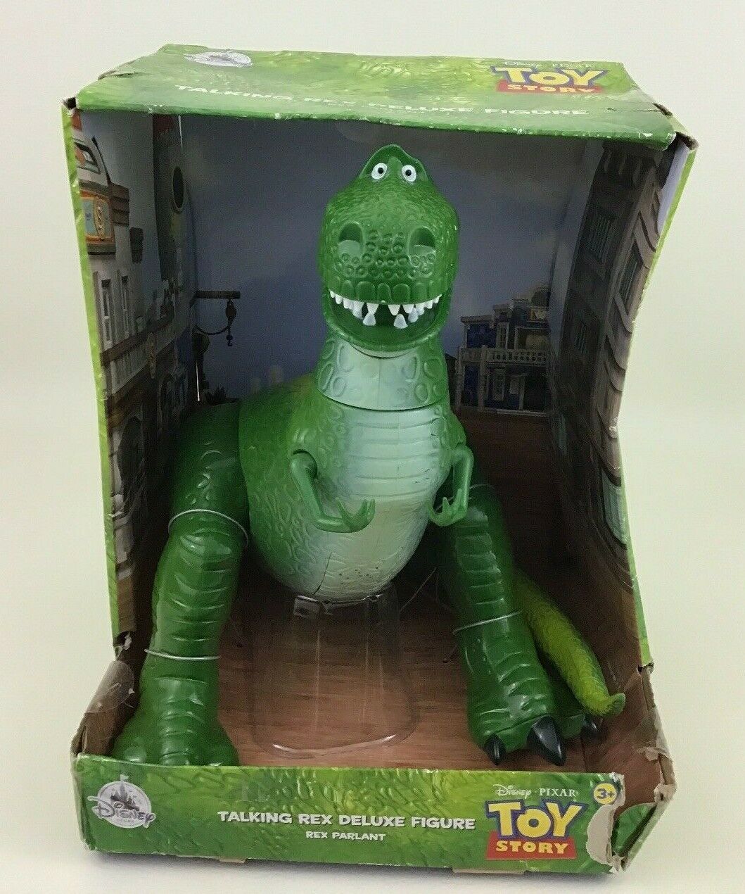 Toy Story Talking Rex Deluxe Figure Dinosaur Disney Store Parks New In Box TV Movie