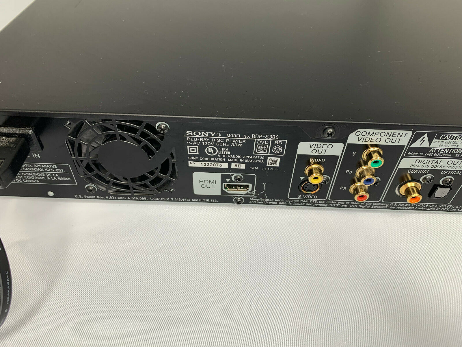 Sony BDPS300 BluRay Player TESTED Working with REMOTE DVD + BluRay
