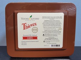 Young Living Thieves Essential Oil-Infused Wipes - 30 Wipes - New / Sealed! - $9.80