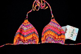 LULI FAMA Triangle Swim Bikini Top Medium M NEW Ron Y Paraiso Swimwear  - $37.37