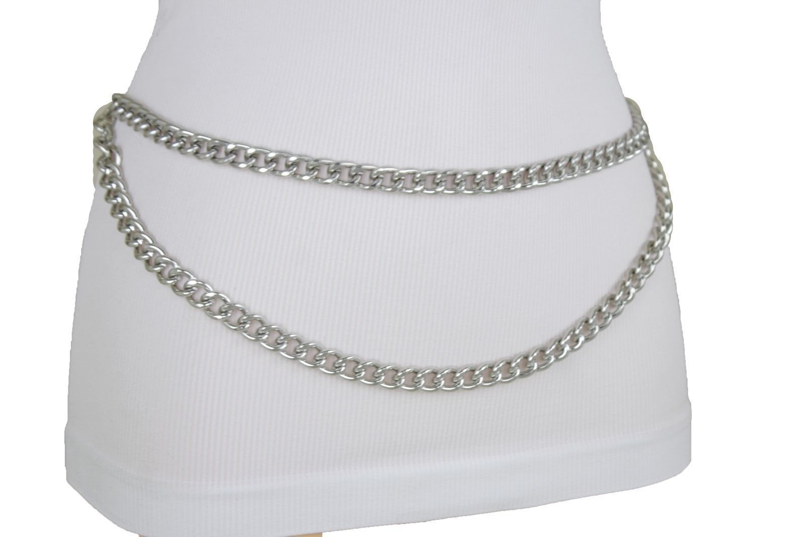 Silver Chain Belts For Plus Size Women IUCN Water
