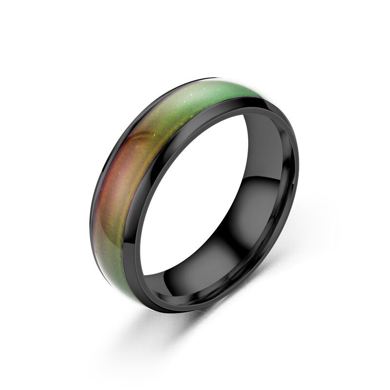 2021 New Disgn Temperature Change Color Mood Ring Hot Sale Jewelry Smart Discolo