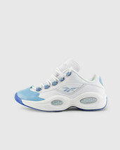 Reebok Junior's Iverson Question Low Fluid Blue Basketball Shoe FY2345 White - $81.00