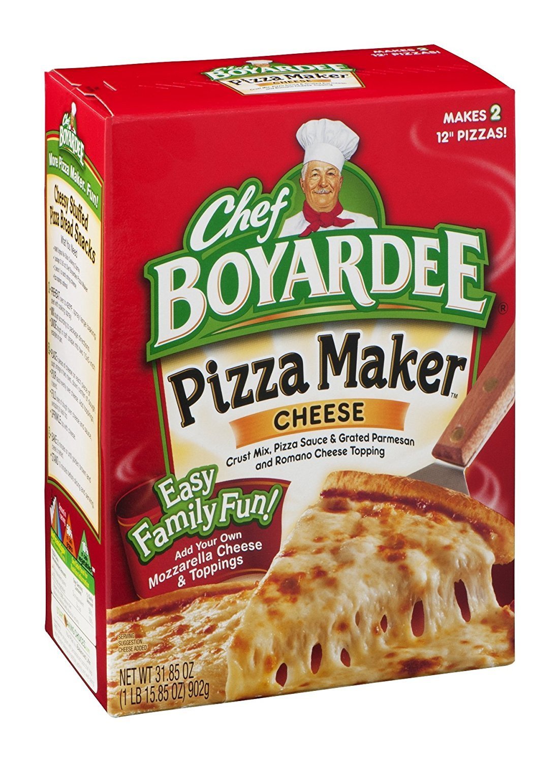 Chef Boyardee, Cheese Pizza Kit, Makes 2 Pizzas, 31.85oz Box (Pack of 4 ...