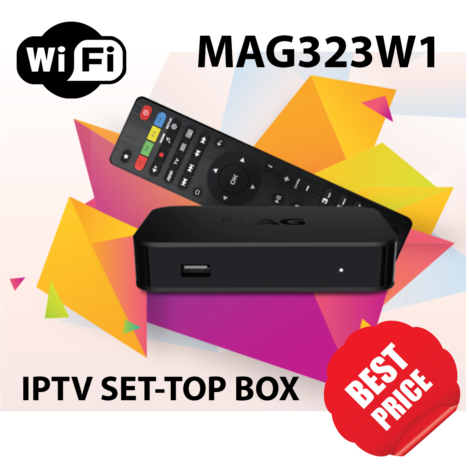 GENUINE MAG 322W1 Media Streamer IPTV SetTop Box BuiltIn WiFi BEST