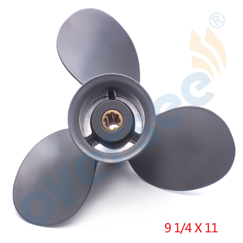 Stainless Steel Outboard Propeller 9-1//4X11 for Yamaha 9.9-20HP Engines