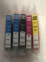 HP 564XL Replacement Ink Cartridges Magenta Yellow Photo Black Cyan New Sealed - $23.51