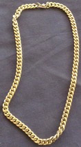 Monet Gold Tone Chain Link Necklace – GENTLY USED – VGC – THICK GOLD CHAIN - $29.69