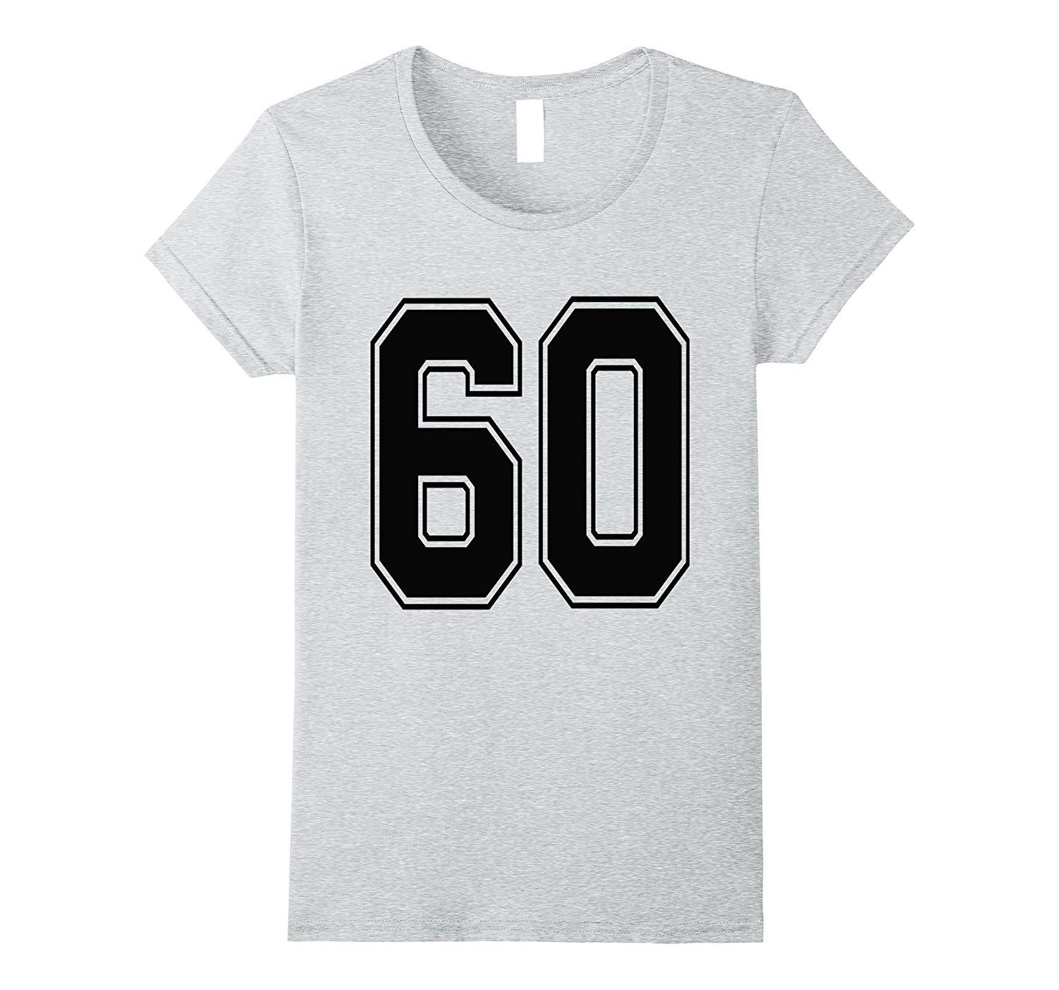 New Tee - #60 Number 60 Sports. Jersey T-Tee My Favorite Player #60 ...