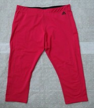 Adidas ClimaLite Women`s Sport Tights Cropped Leggings Pants Pink L New - $44.99