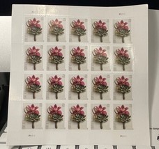 USPS Forever  Sheet of 20  Contemporary Boutonniere Flowers Wedding  - $14.00