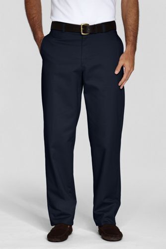 Lands' End Uniform Young Men's Chino Pants Classic Navy 30 # 403856