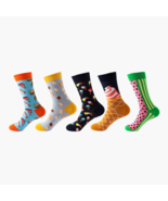 Anysox 5 Pairs One Size 5-11 Mixed Color Set Christmas Socks Cotton Fash... - $26.91+