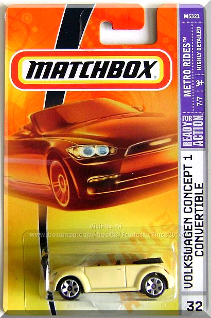 Matchbox - Volkswagen Concept 1 Convertible: Metro Rides #7/7 (2008 ...