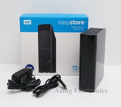 WD Easystore WDBAMA0120HBK 12TB External USB 3.0 Hard Drive  image 1