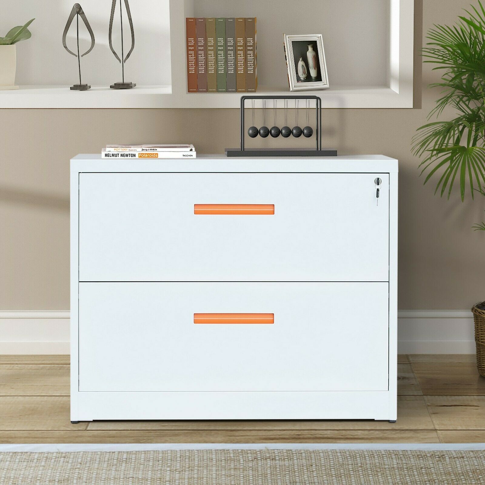 Metal Lateral File Cabinet With Lock And 50 Similar Items