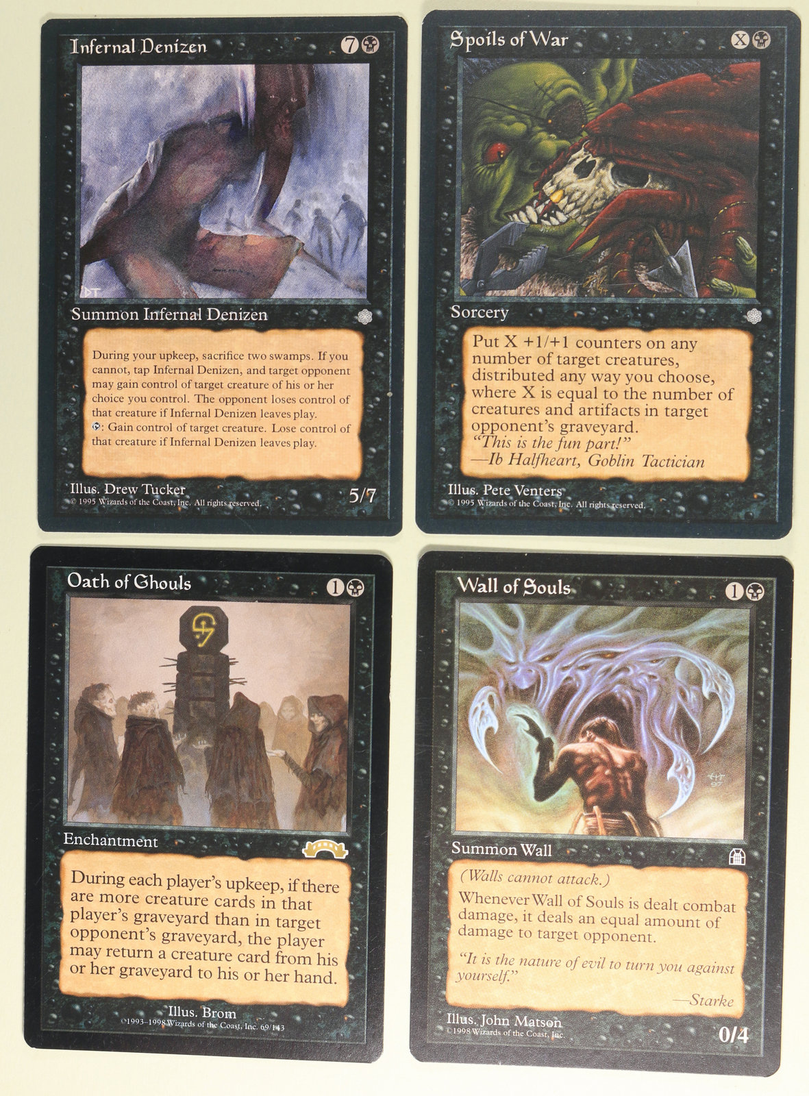 Package of 8 Playing Cards Magic The Gathering PKG 060 10781080 Magic The Gathering