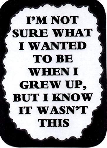 I'm not Sure What I Wanted To Be When I Grew Up 3 x 4 Love Note Humorous Sayin