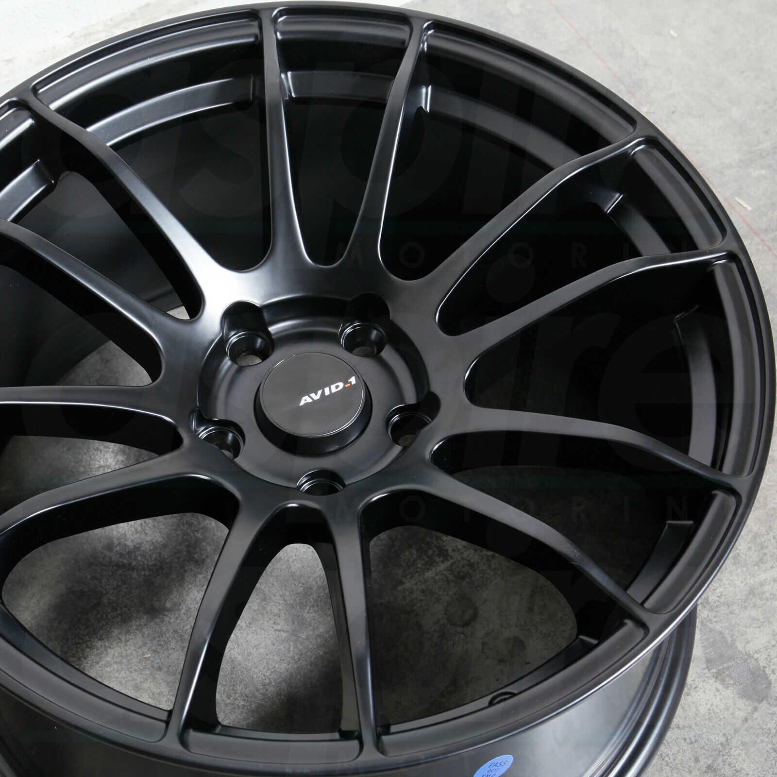 17x9 AVID1 AV20 AV-20 5x114.3 35 Matte Black Wheels Rims Set(4) - Wheels