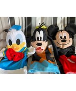 Disney Baby Hand Puppets Mickey Mouse Goofy Donald Duck Lot of 3 Melissa... - $18.49
