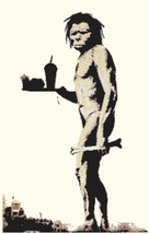 banksy Counted Cross Stitch pattern modern art cross - 164x250 stitches ... - $3.99