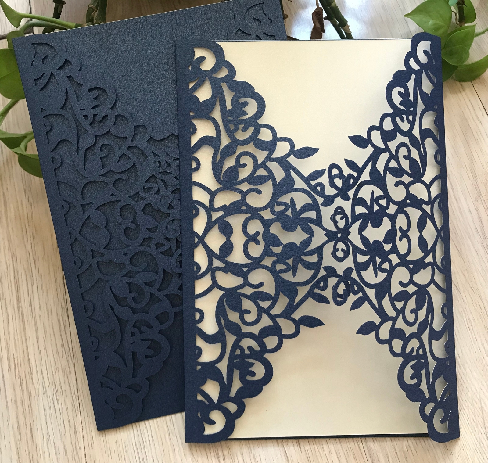 custom Invitations cover Laser Cut invitation card Laser Cut wedding ...