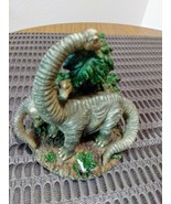 Mother and Baby Brachiosaurus Mini- Dinosaur Ceramic Figurine 4” tall 3 ... - $15.88