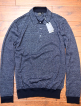 Hugo Boss $178 Men's Ostini Slim Fit Dark Blue Polo Collar Wool Knit Sweater XL - $82.16