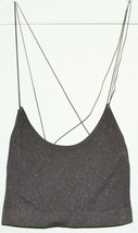 Out From Under by Urban Outfitters Women's Gray Glitter Sparkle Crop Tank Top M