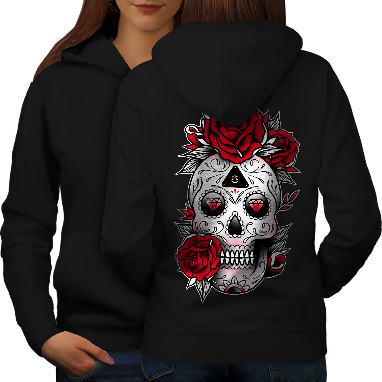 sugar skull hoodie