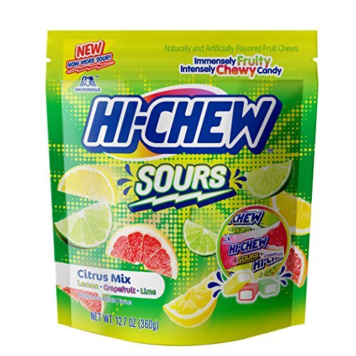 Hi-Chew Sensationally Chewy Japanese Fruit Candy, Sours, 12.7 Ounce ...