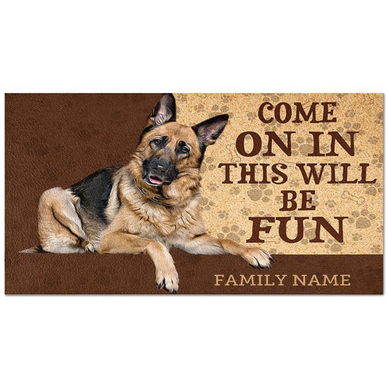 german shepherd doormat